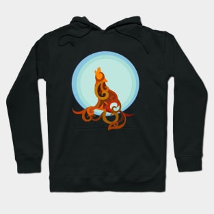 Blue Moon Wolf Hoodie